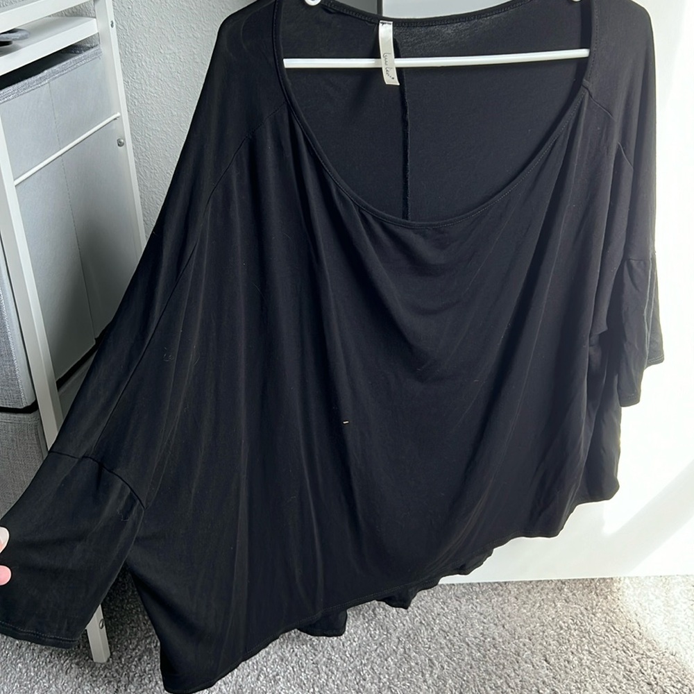 large butterfly shirt black